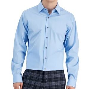 New ALFANI Slim Fit Stain Resistant Dress Shirt​